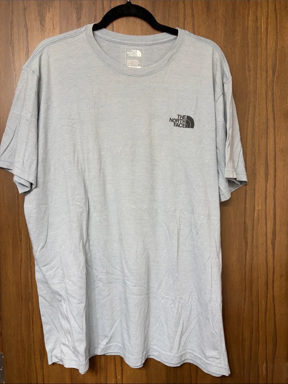 The North Face Light Gray Short Sleeve Logo Tee
